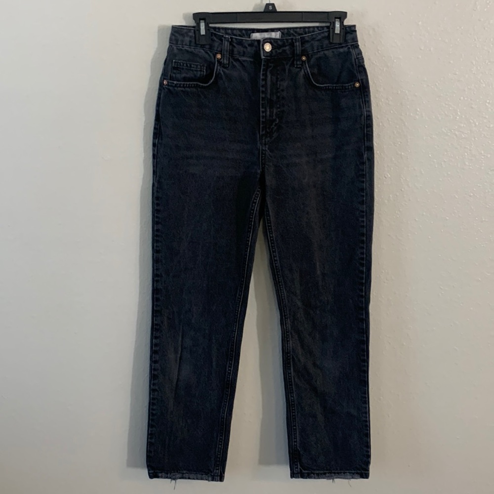 We The Free Free People black high rise straight leg jeans size 27
